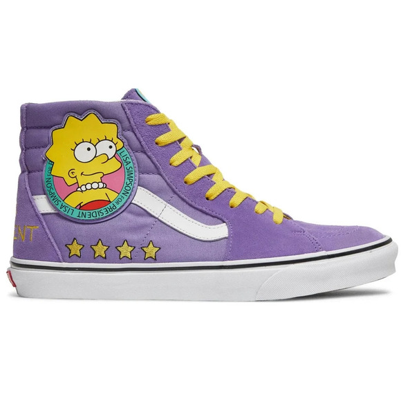 Vans Shoes - SIZE 6 MENS or 7.5 WOMANS VANS SK8-Hi The Simpsons Lisa 4 Prez 2020
